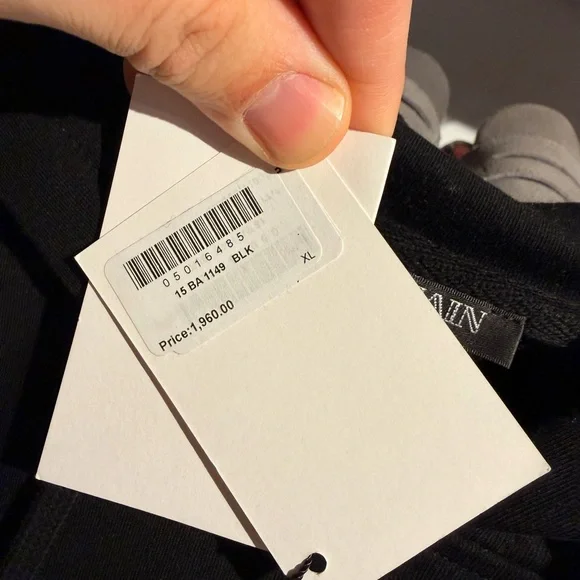 NWT Balmain Black Zippered Sweatshirt - Picture 4 of 6